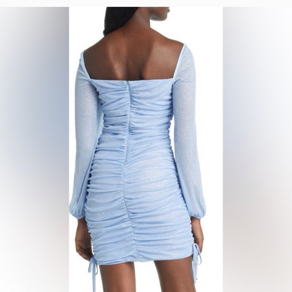 JUMP
Juniors' Ruched Mesh Mini
Bodycon Dress - Picture 3 of 9
